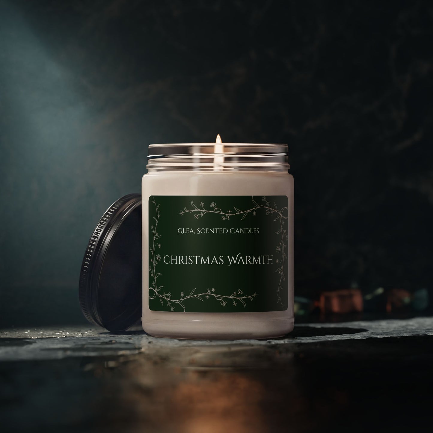 Christmas Warmth Scented Soy Candle — 9oz Holiday Aromatherapy