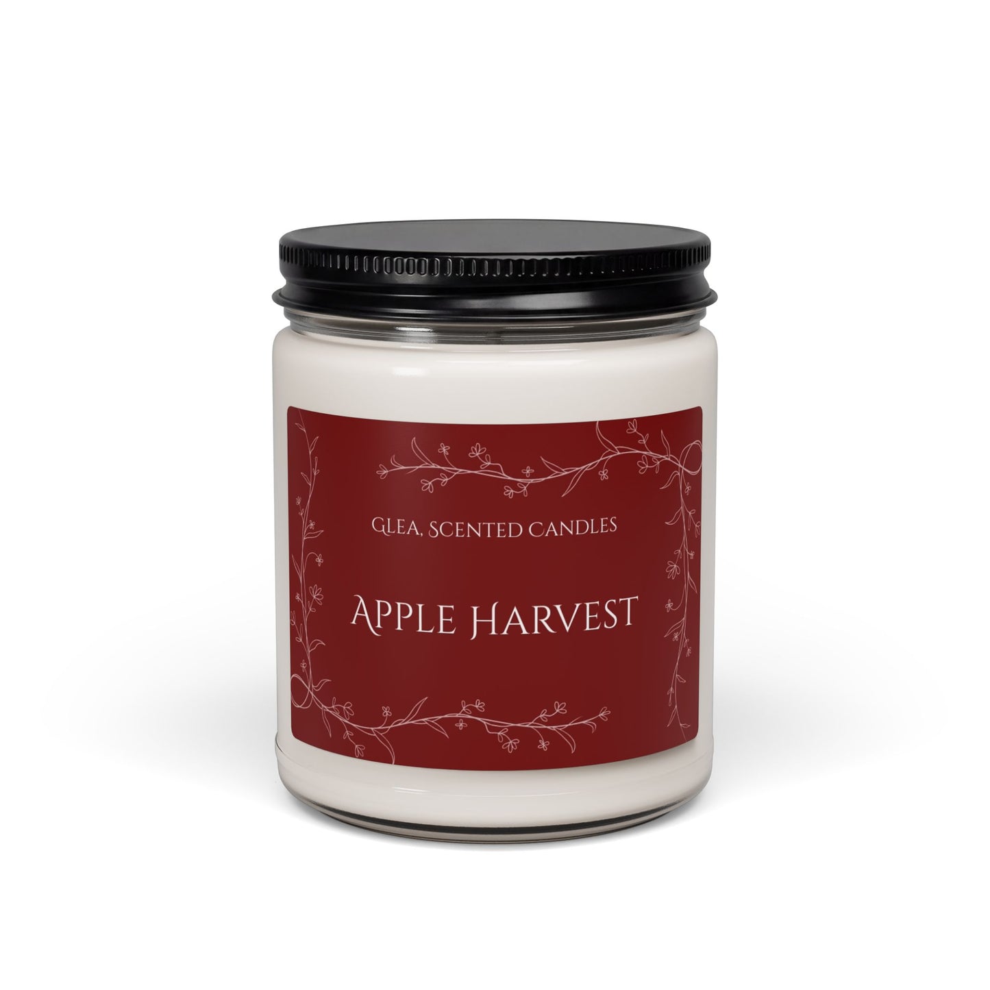 Apple Harvest Soy Candle — 9oz Scented Jar (Autumn Spice & Crisp Apple)